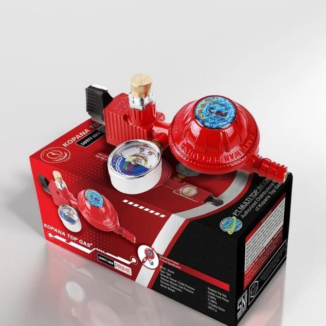 Regulator Gas Elpiji LPG Kopana Pertamina Safety Lock Prime Pengaman Kompor Gas Elpiji CO