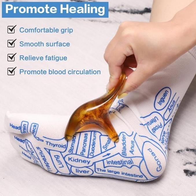 New 3pcs Terapi Pijat Kaus Kaki Kaos Kaki Pijat Massage Titik Pijat Kaki Terapi Therapy Kaos Kaki