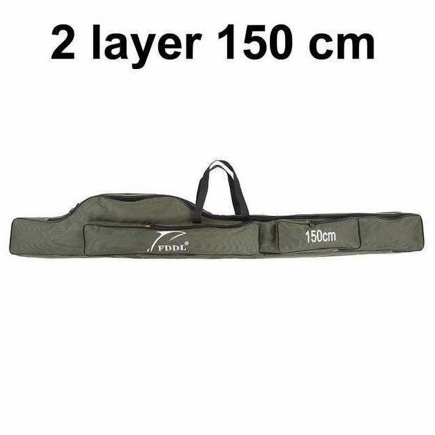 Tas Pancing Joran Portable Fishing Bag Bentuk Panjang Bahan Canvas