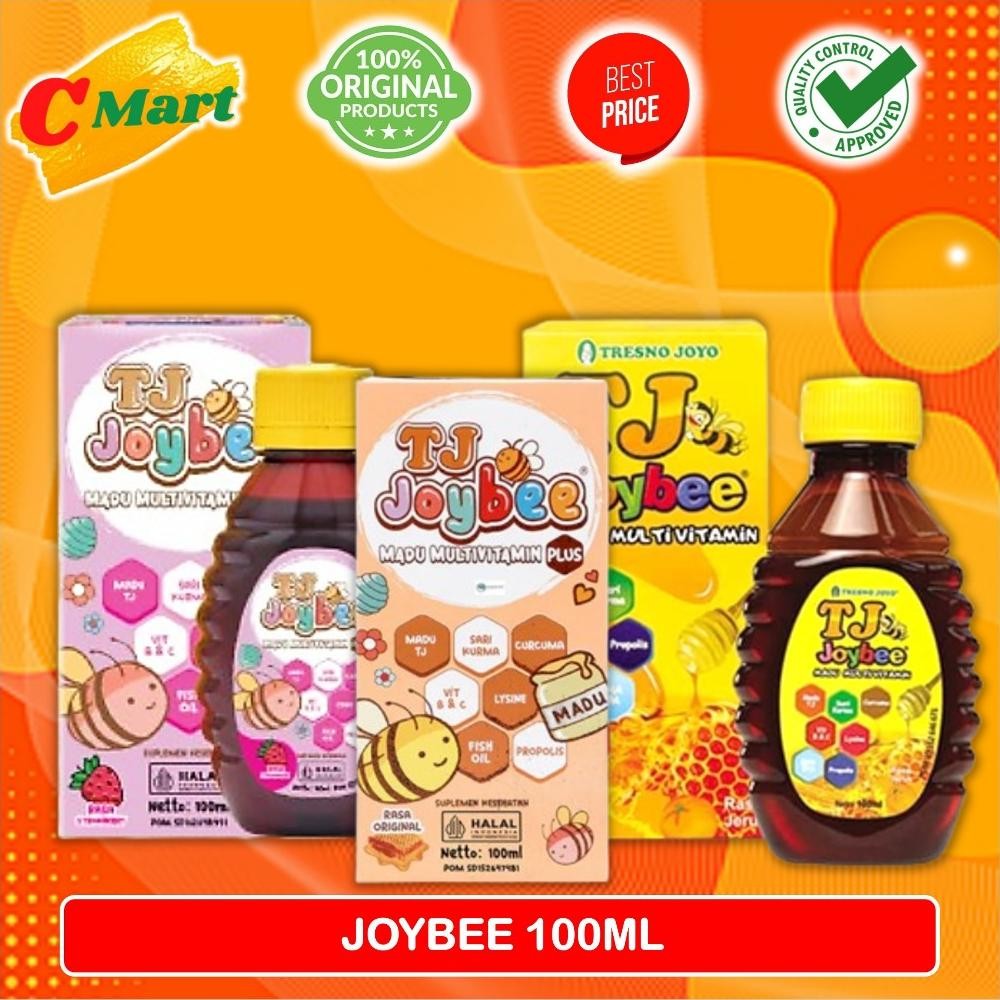 

(Terbaru) Madu TJ Joybee 100ml / Original / Jeruk / Strawberry / Madu Multivitamin Untuk Anak / CMart (Terlaris)