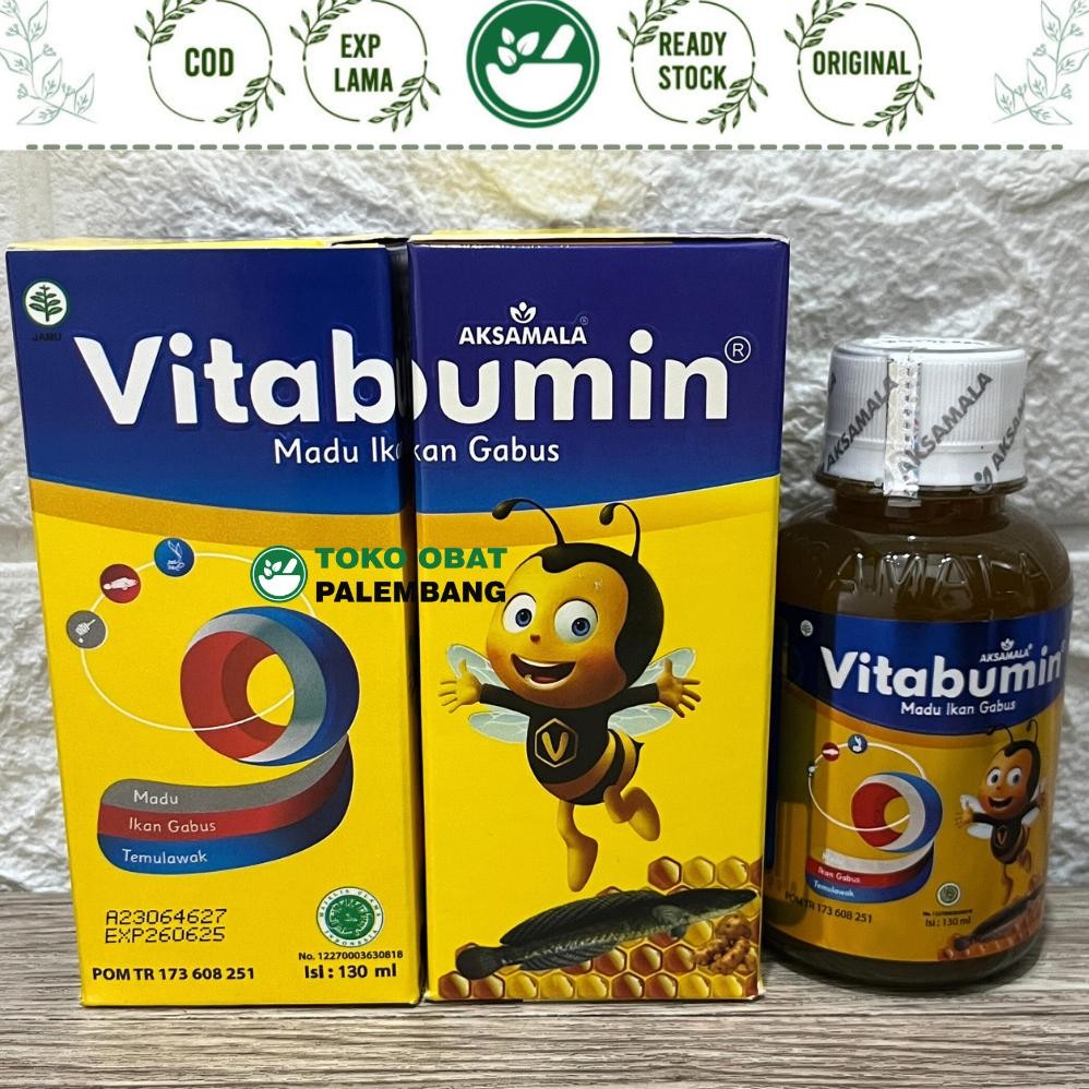 

(Terbaru) VITABUMIN 130ML MADU IKAN GABUS MADU ANAK NAFSU MAKAN ALBUMIN TEMULAWAK CURCUMIN AKSAMALA (Terlaris)