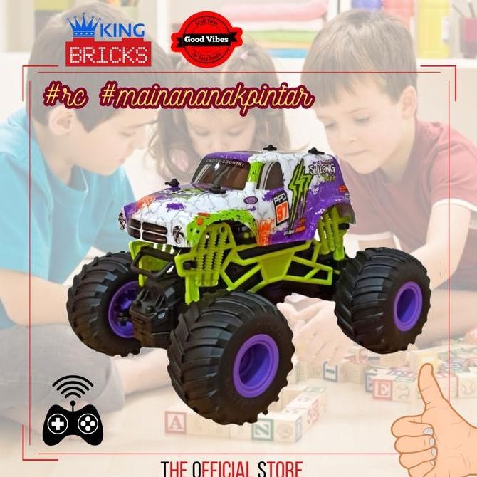 Mainan Mobil Truk Offroad Megalo Sulong Remote Control RC Skala 1:16 Ban Karet SL-356A