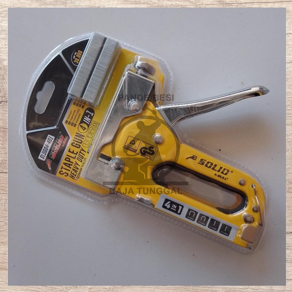 

Promo Staples Tembak Premium Original / Staples Gun Tacker 4 In 1 Heavy Duty Solid Bull Slsg04-401 Murah
