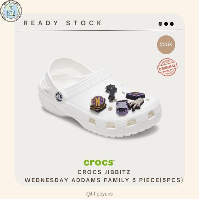 New Jibbitz Crocs Original Wednesday Addams Family