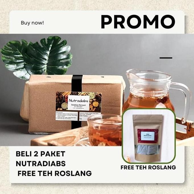 

welcome to tahuan jaya PROMO 2 PAKET NUTRADIABS FREE TEH ROSLANG | HERBAL DIABETES