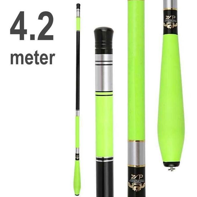 Joran Tegek 4.5 Meter Pancing Rawa Telescopic Carbon Fiber