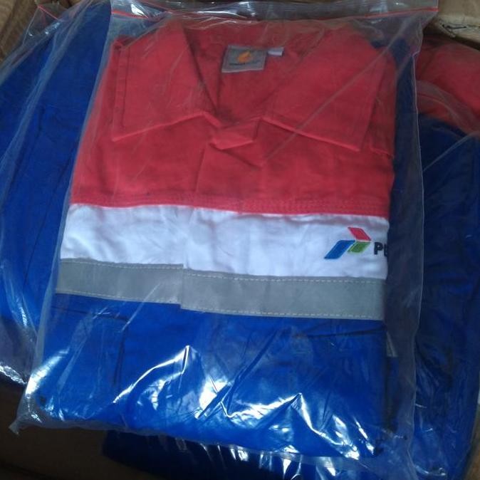 Hits Werpak Pertamina/Coverall Bahan Cotton Defender Ultra