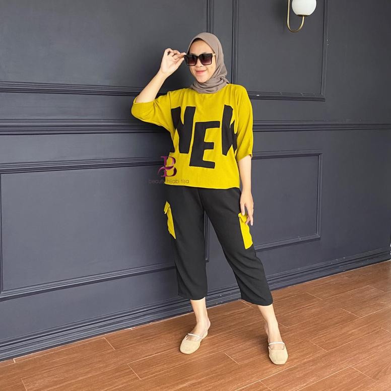 Ty69 Yui-7 Beautyhijab - New Setelan Wanita Kekinian 2025 Baju Wanita One Set Korean Stayle Terbaru 