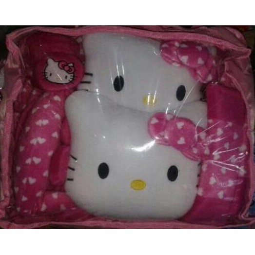 Sarung Jok Hello Kitty Mobil AGYA/AYLA warna pink