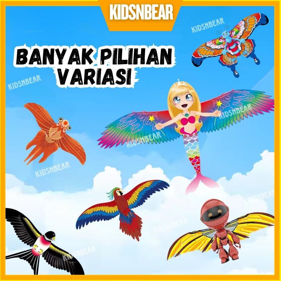 Tc21 See-97 Layang Layang - Layangan Besar - Layangan Burung - Layangan Pancing - [Kidsnbear] - Plas