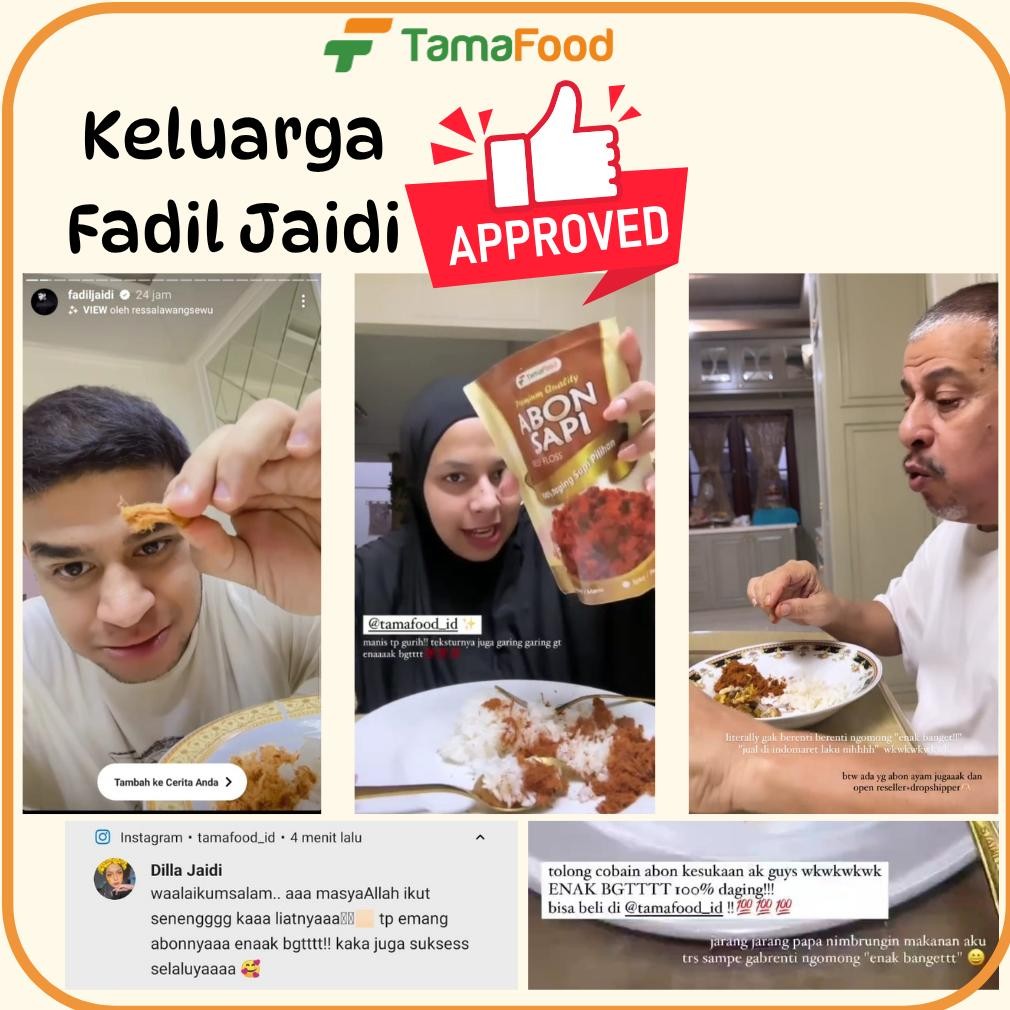 

Tamafood - Abon Sapi Rasa Original / Pedas 100Gram