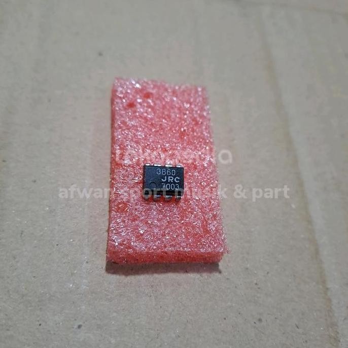IC LM /JRC 386 Mini Power amplifier 1 Watt Original JRC Japan .