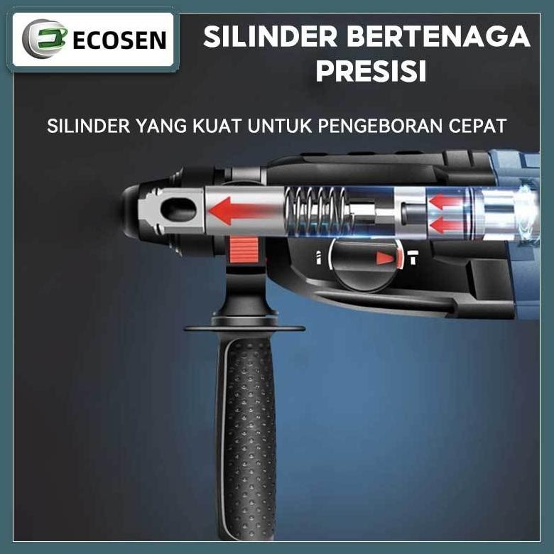 Ecosen Hammer Drill Bor Rotary Mesin Bobok Beton Jack Hammer Drill Mesin Bor Beton Bor Drill Beton M