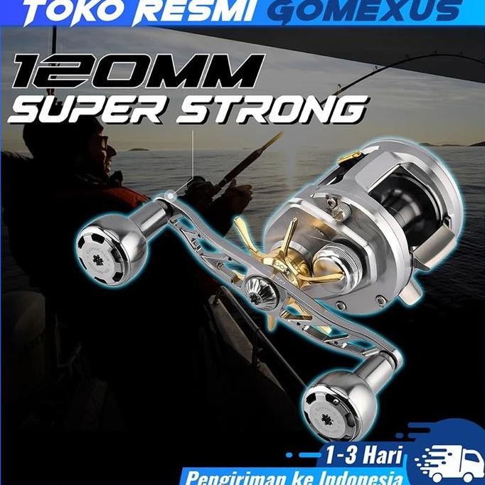 (Heavy Game) Gomexus Handle Reel BC Baitcasting Reel Pancing 120mm Untuk Shimano Daiwa Abu Okuma Kas
