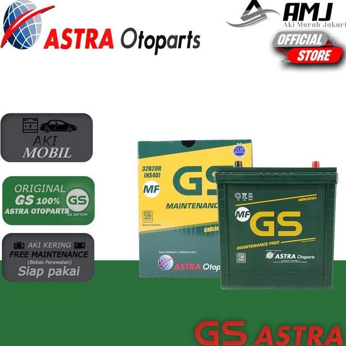 PROMO DISKON - GS MF Astra Aki Mobil Hyundai Atoz NS40 - 2Ah Aki Kering