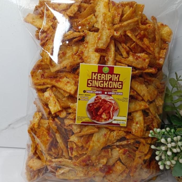 

1Kg Keripik Singkongmangglengbalung Kethek Pedas Manis Manis Gurih