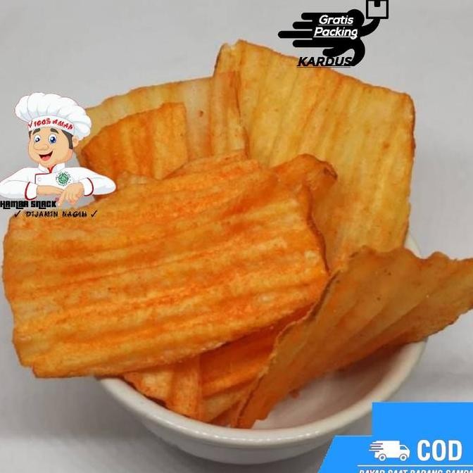 

[1Kg] KERIPIK singkong CHUBA BALADO / keripik singkong Alami Cemilan Snack GS