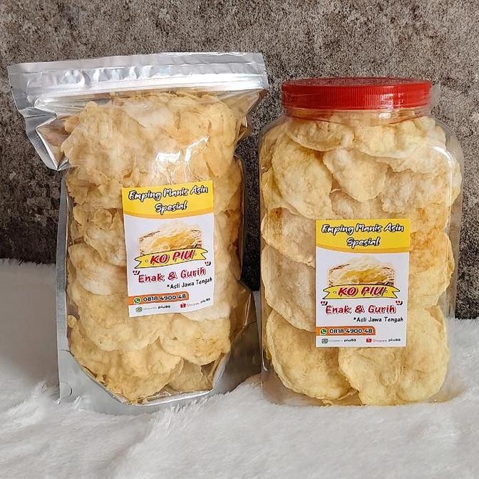 Emping Manis Asin Goreng Toples 4ltr / Pouch Keripik Snack Cemilan Food GS