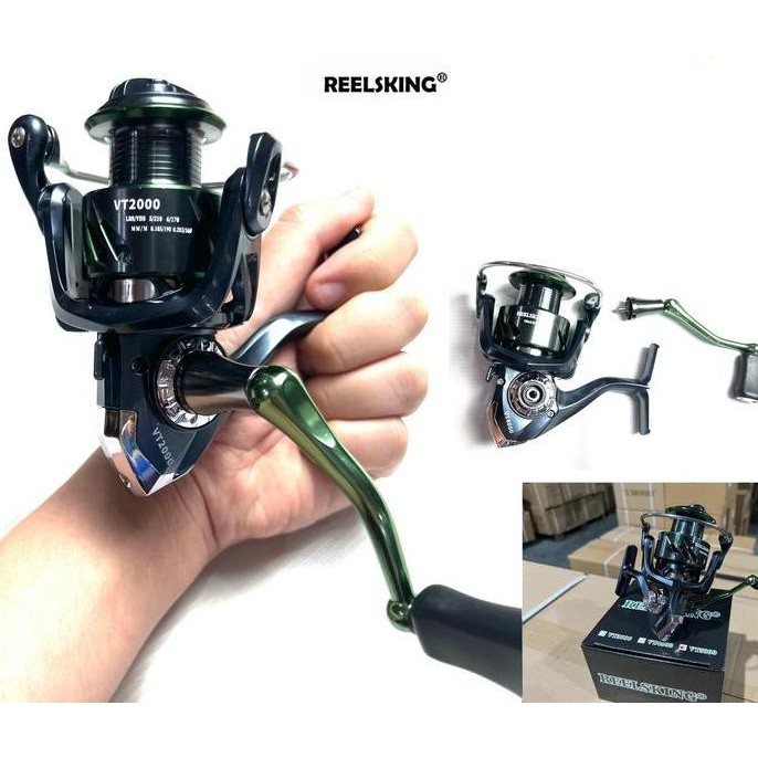 POWER HANDLE GULUNGAN PANCING REELSKING VT 2000 -7000 SPINNING REEL