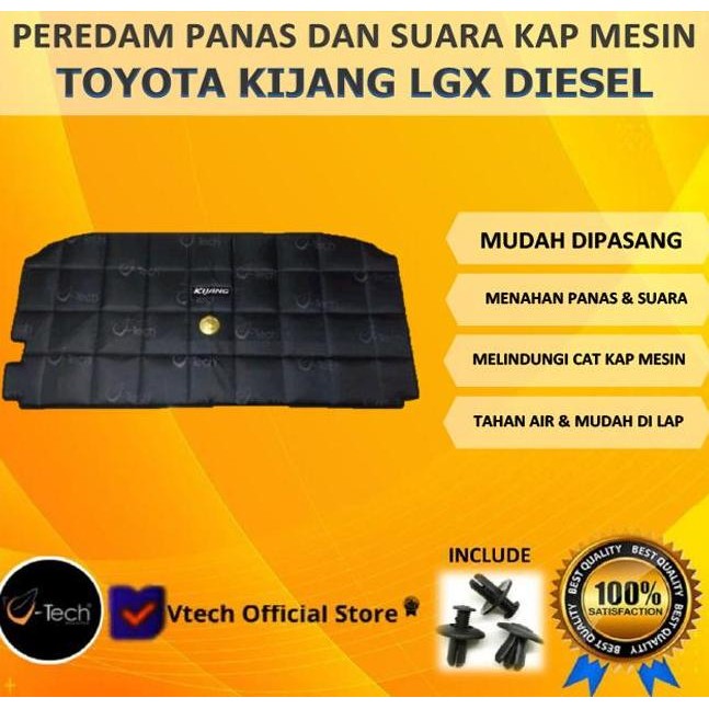 TERLARIS - VTECH Peredam Panas dan Suara kap Mesin Toyota Kijang LGX 200 Diesel