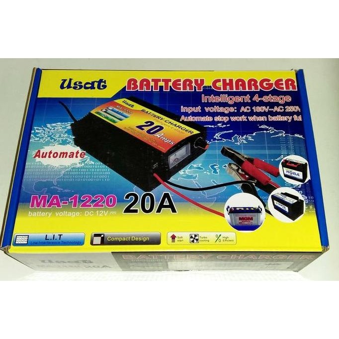 TERMURAH - Charger Battery / Charger Aki Otomatis 20A /2volt