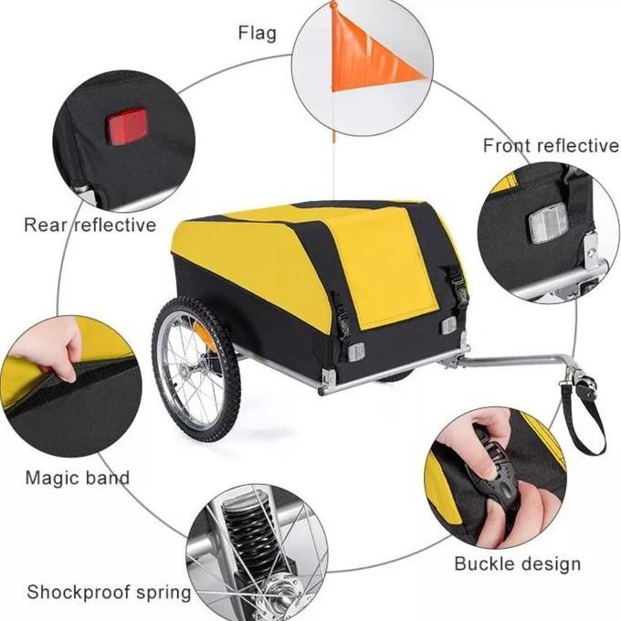 Trailer Lipat Sepeda Cargo Barang Aksesoris Bagasi Kereta Bawa Anabul