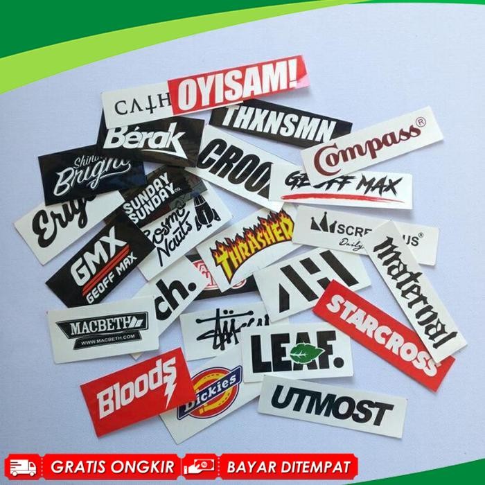 

SUPER Stiker Distro / Sticker Clothing / Jackcloth / Hypebeast Vynil Doff Jeruk Viral Kekinian Terbaru 2025 JL-17