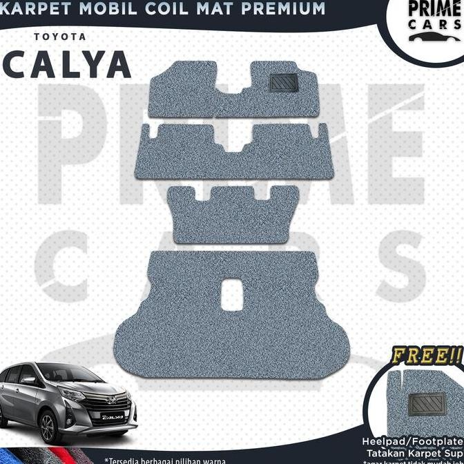 TERMURAH - Karpet Mobil Coil mat CALYA - Mie Bihun 1 Warna Full set Toyota Accessories Car