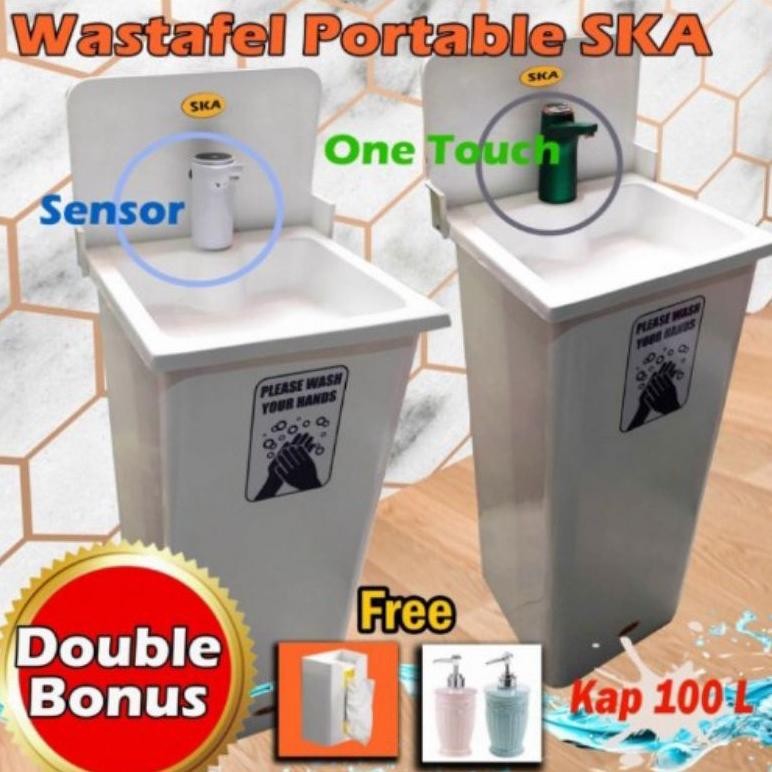 wastafel cuci tangan /wastafel potable modern/wastafel berbahan fiber glass kap.100 liter