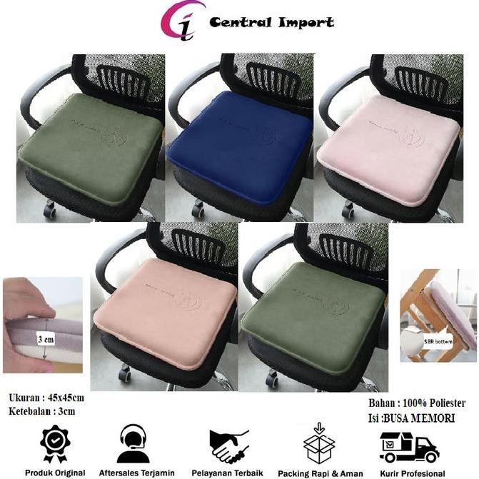 TERLARIS - Bantal Alas Kursi Lembut Motif Hewan - Alas Duduk Kursi Kayu 4cm