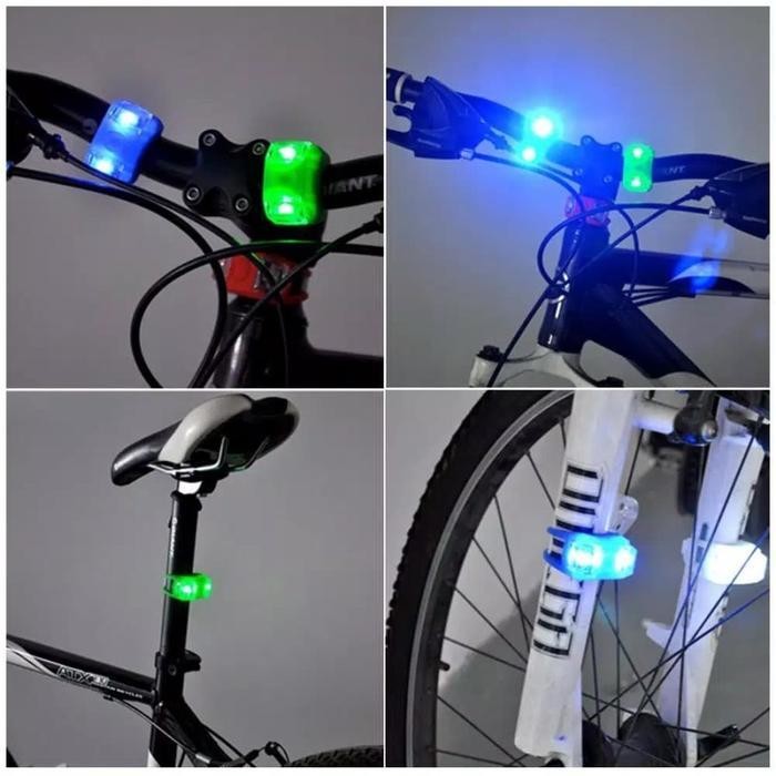 SS Lampu Sepeda LED Strobo Depan / Belakang