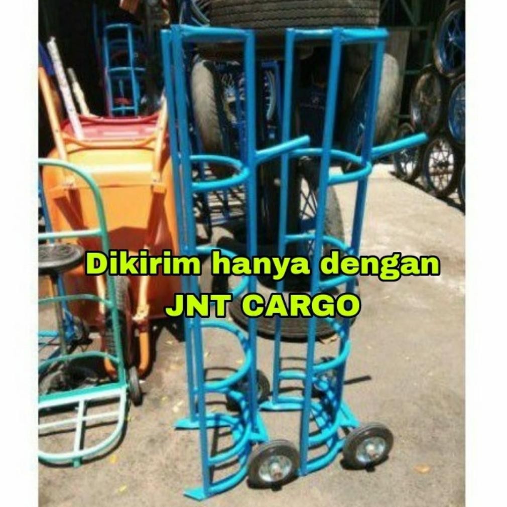 PROMO DISKON Troli gas elpiji 3kg susun 5 troli galon elpiji LPG Troly Trolley gledekan gerobak