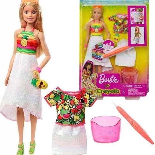 TERLARIS - BARBIE CRAYOLA RAINBOW SURPRISE DOLL BARBIE MATTEL