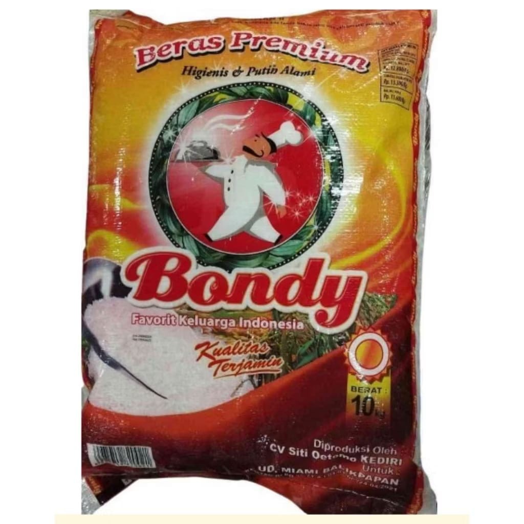 

BERAS BONDY 10 kg FAVORIT KELUARGA