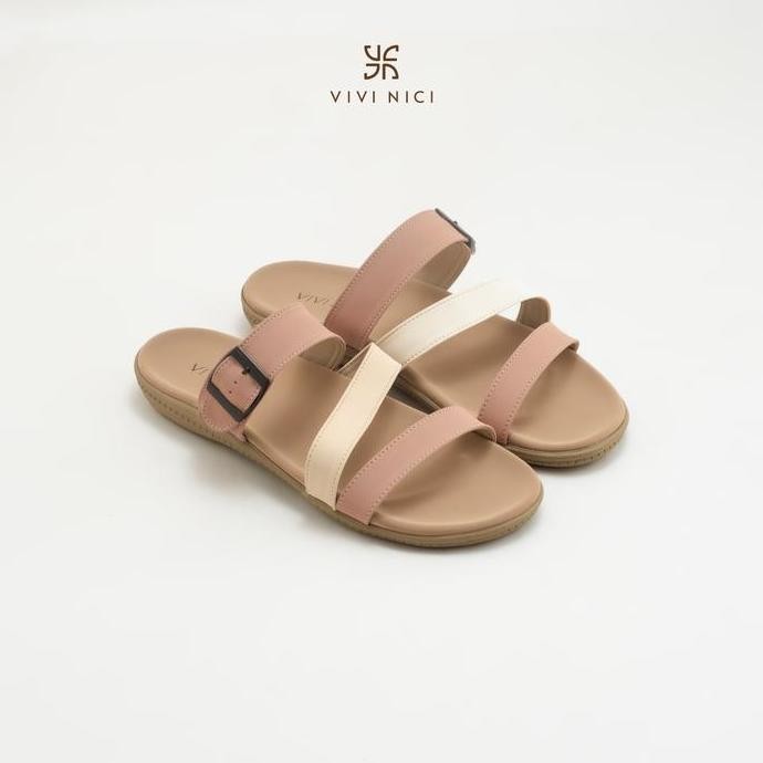 

Sendal Casey Sandal Wanita Salem VIVI NICI dari Faux Leather dengan Sol TPR Anti-Slip (Model 37-40) - Cewek Jepit Jepit JS