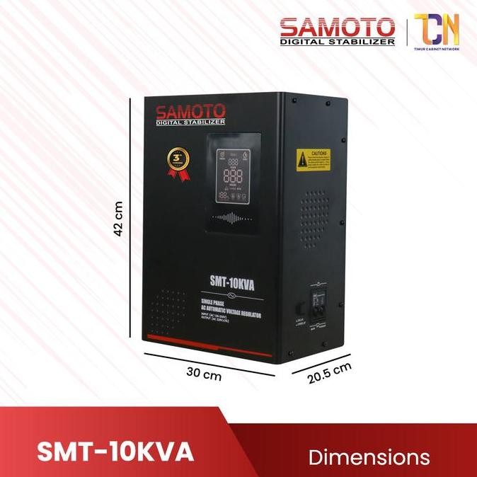 SAMOTO Stabilizer 10000VA Stavolt Single Phase Stavolt SMT10000VA Stabiliser AC Automatic Regulator