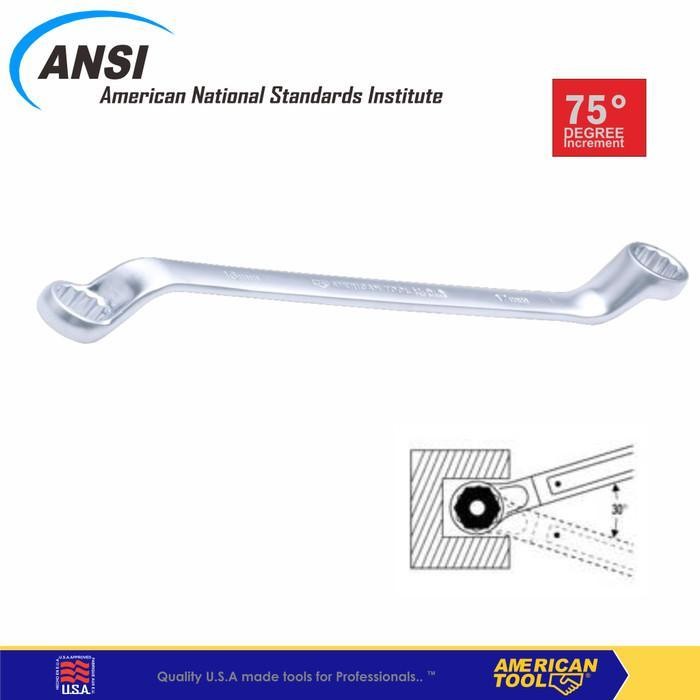 HOT SALE Kunci Ring Eliptical 16 x 17 American Tool 75 Degree 8957945