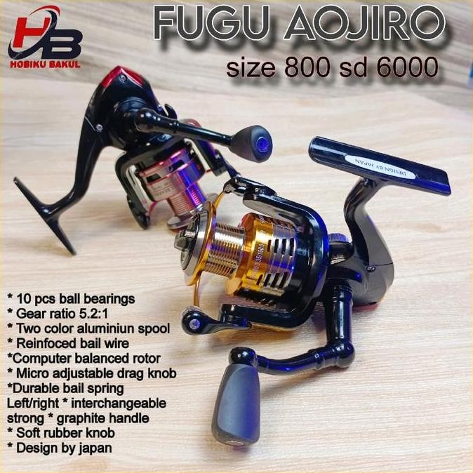 REEL PANCING FUGU AOJIRO ORIGINAL JAPAN DESIGN ORIGINAL DAN TERPERCAYA