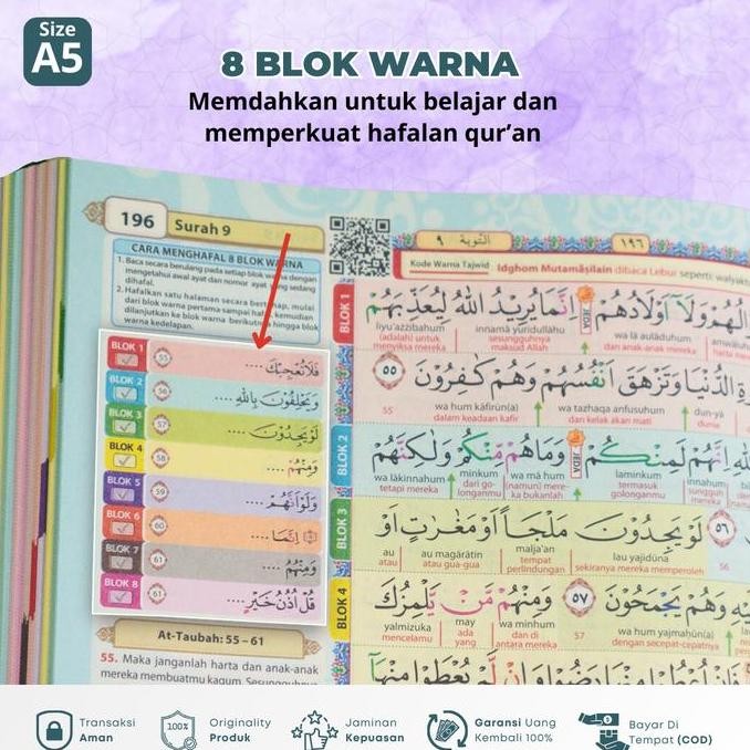 

Al Quran Kids by Nadira.id Bisa Custom Nama dan COD ukuran A5 Alquran HJ