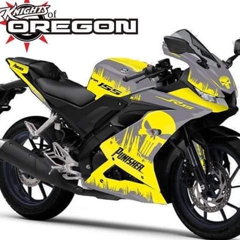 DECAL STRIPING R15 V3 PUNISHER YG Original