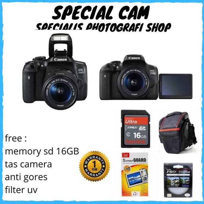 Camera Canon Eos 750D Kit 18-55Mm / Canon 750D Kit 18-55Mm Allshop