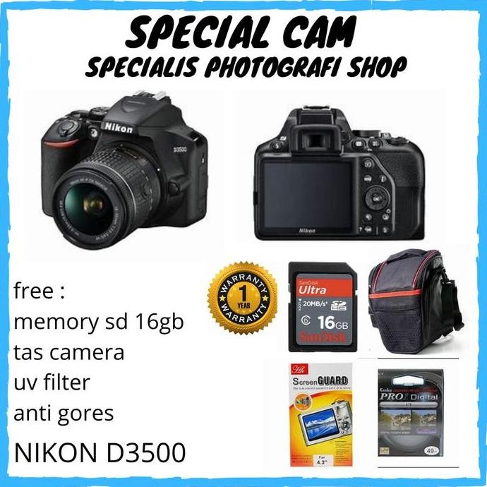 Camera Nikon D3500 Kit 18-55Mm / Nikon D3500 Kit 18-55Mm / Dslr Nikon Allshop