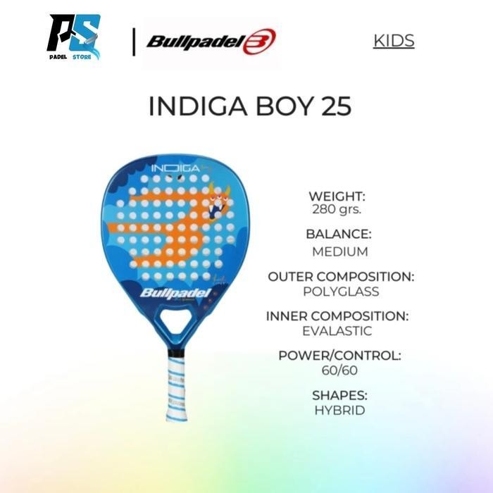 FS BULLPADEL INDIGA BOY 25 PADEL RACKET | RAKET PADEL | RAKET BULLPADEL | RAKET JUNIOR