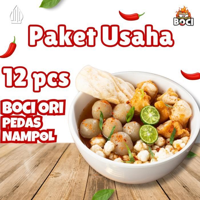 

LS Paket Usaha 12 Pcs Baso Aci Original Semangkok Boci - Makanan Pedas - Food