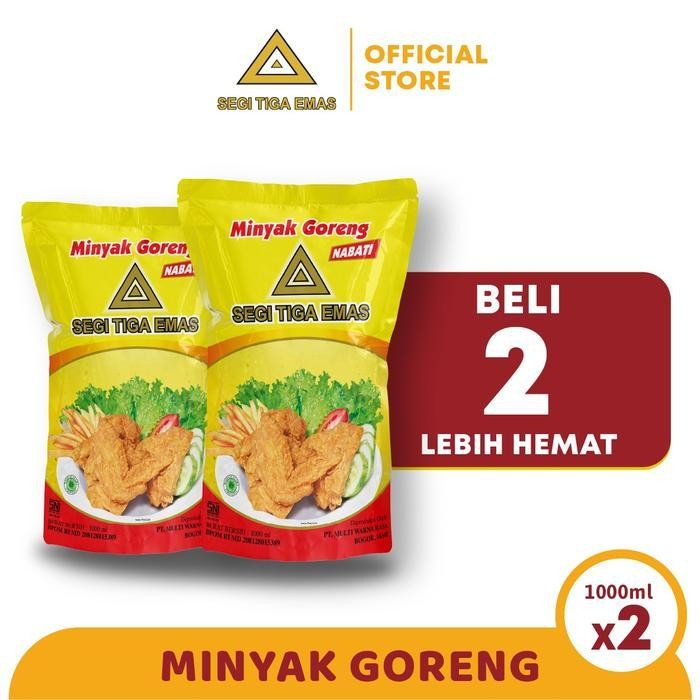 

LS Minyak Goreng Refill Segi Tiga Emas 1L - Twinpack