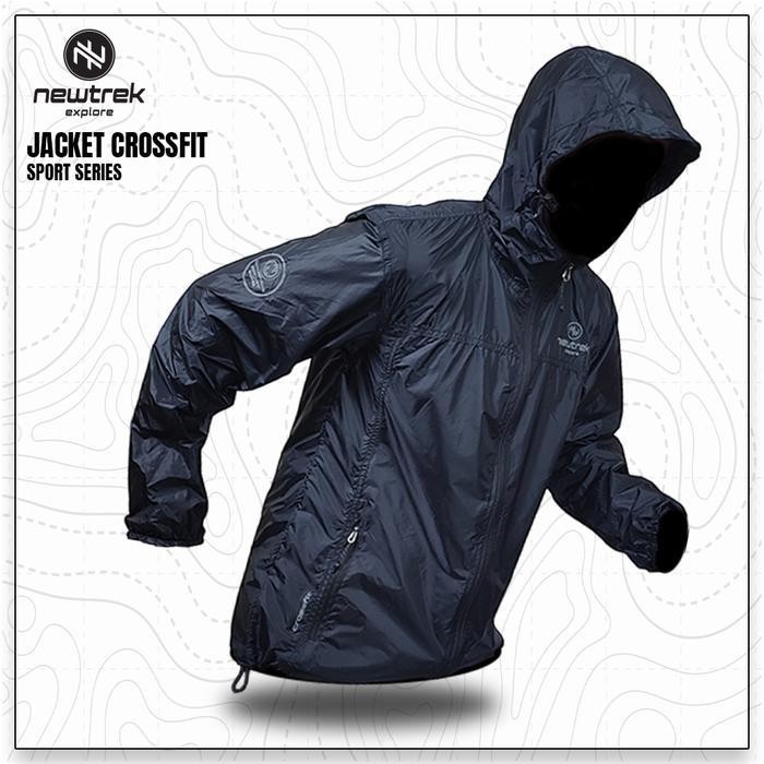 FS Newtrek Jaket Outdoor - Pakaian Jaket Parasut Olahraga Uniseks Crossfit Sport Series jaket pendak