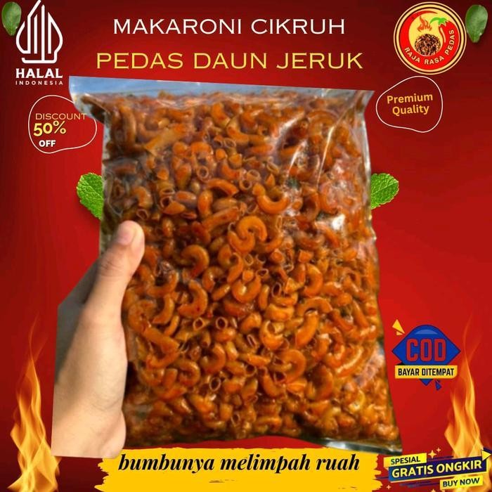 

LS MAKARONI CIKRUH 1 KG LEZAT & GURIH Food Snack Cemilan Crispy Kering Camilan Snack Cemilan Jajanan Keripik Makanan