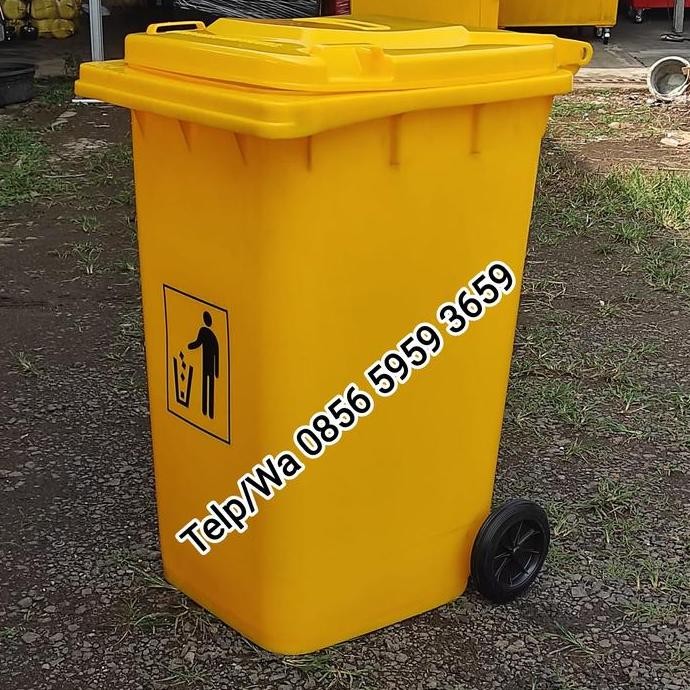 BEBAS ONGKIR - tempat sampah besar 240 liter tong sampah bak sampah 240 liter