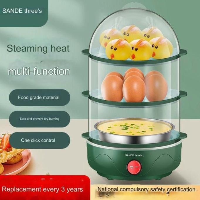 Electric Food Steamer Alat Kukus Listrik Multifungsi Susun
