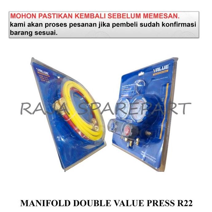 NEW - VALUE/MANIFOLD DOUBLE + SELANG/MANIFOLD DOUBLE VALUE PRESS R22